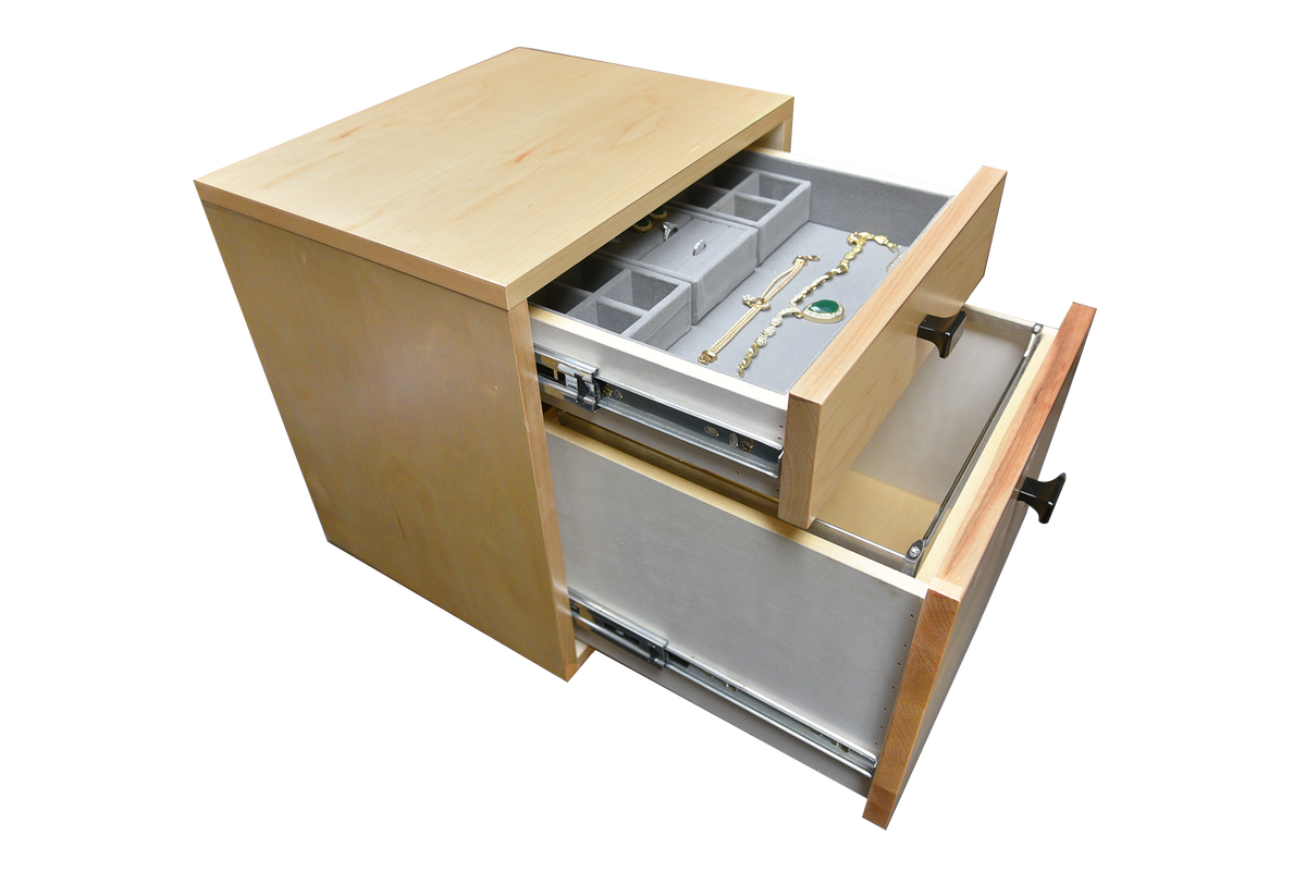 Two-Drawer Jewelry & Valuables Cabinet