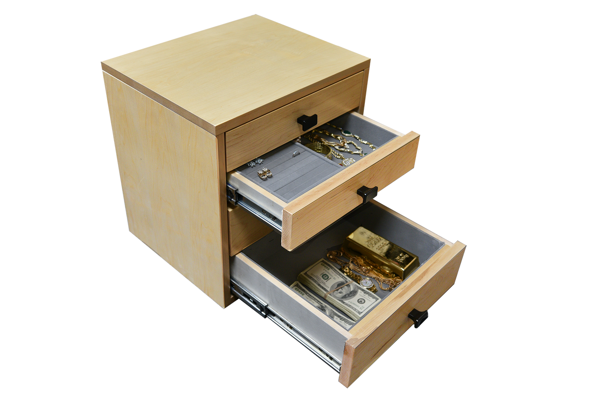 Four-Drawer Jewelry & Valuables Cabinet