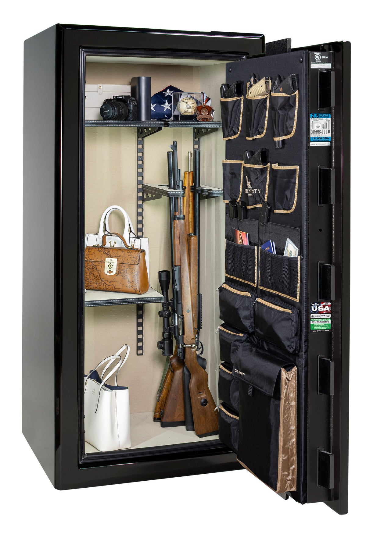 Presidential 25 Black Gloss - Open Interior