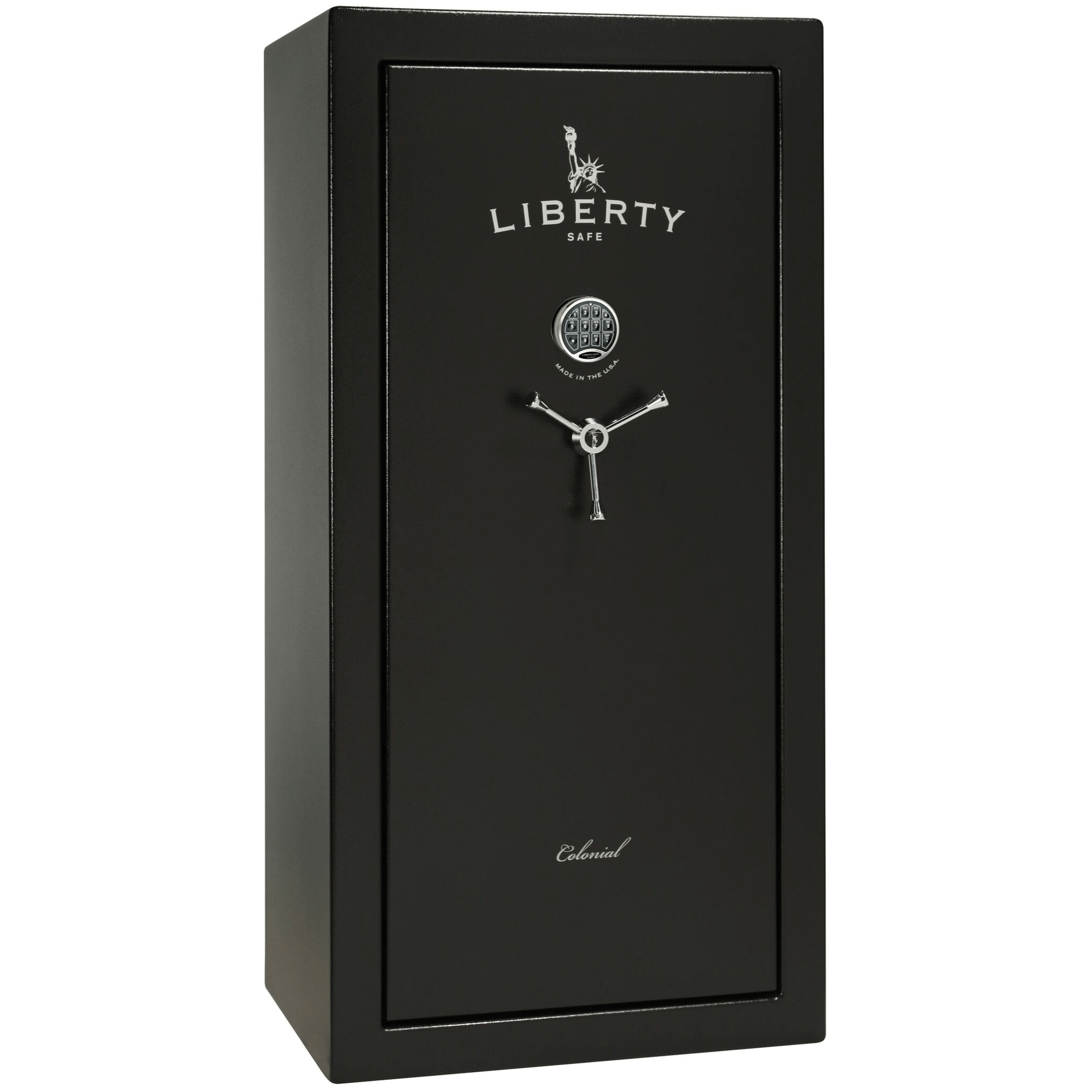 Colonial Series | Level 3 Security | 75 Minute Fire Protection | 23 | DIMENSIONS: 60.5"(H) X 30"(W) X 25"(D) | Black Textured | Electronic Lock