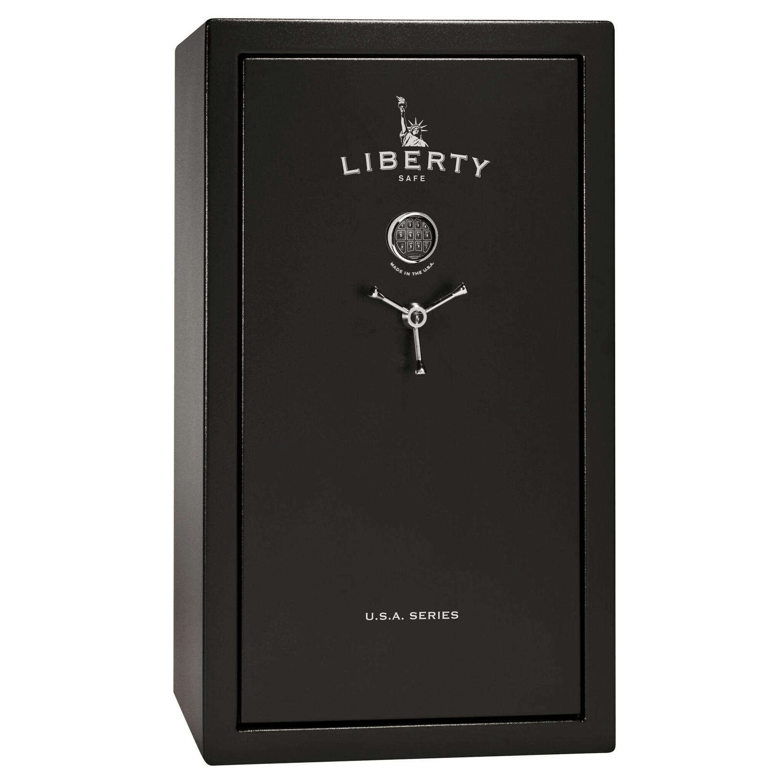 USA | 36 | Level 2 Security | 40 Minute Fire Protection | Black | Chrome Electronic Lock | 60.5"(H) x 36"(W) x 25"(D)